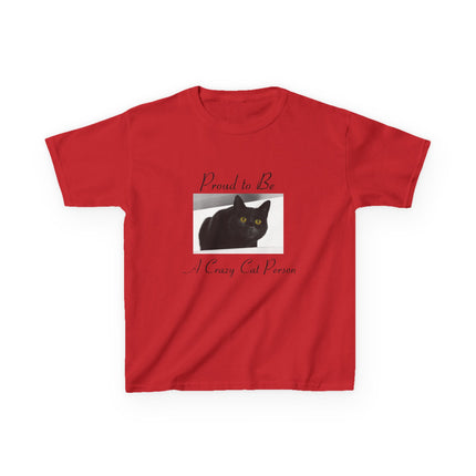 Proud Cat Person Kids Tee – Fun Cotton T-Shirt for Young Cat Lovers