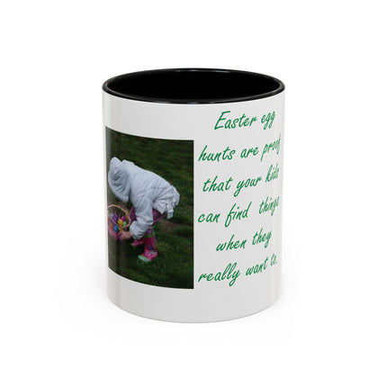 Funny Easter Egg Hunt Mug – 11oz Accent Cup for Parents