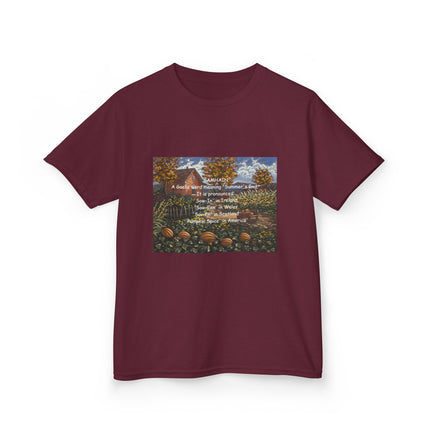 Inspirational Kids Heavy Cotton Tee - Cozy & Uplifting Design for Everyday Wear
