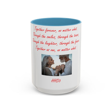 Romantic Coffee Mug – “Together Forever” – 15oz Ceramic