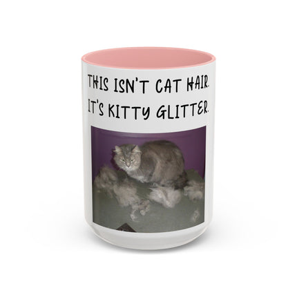 Kitty Glitter Mug – 15oz Accent Ceramic Cup for Cat Lovers