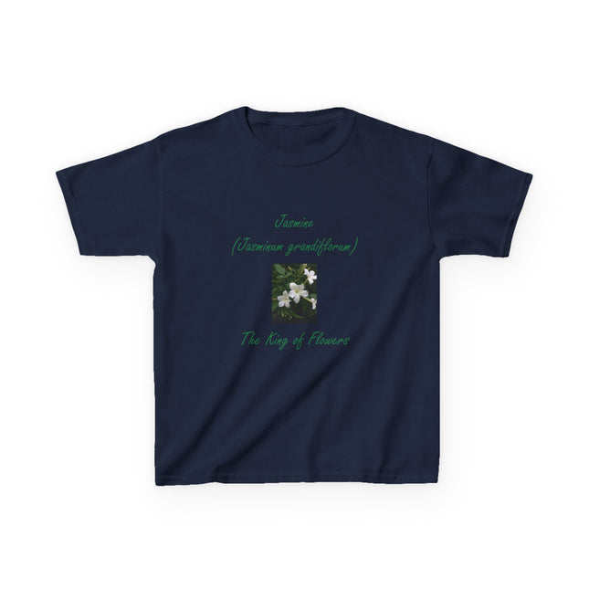 Jasmine Kids Tee – King of Flowers, Heavy Cotton