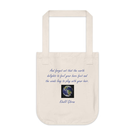 Eco Canvas Tote Bag – Khalil Gibran Earth Quote Design