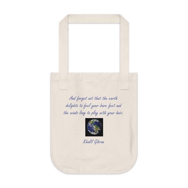 Eco Canvas Tote Bag – Khalil Gibran Earth Quote Design