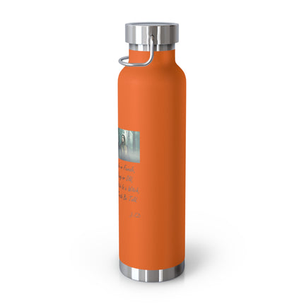 Inspirational Copper Vacuum Insulated Bottle - 22oz - Motivational Design for Adventurers