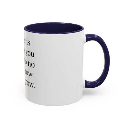 Father Quote Accent Coffee Mug — "A father is someone you look up to no matter how tall you grow."