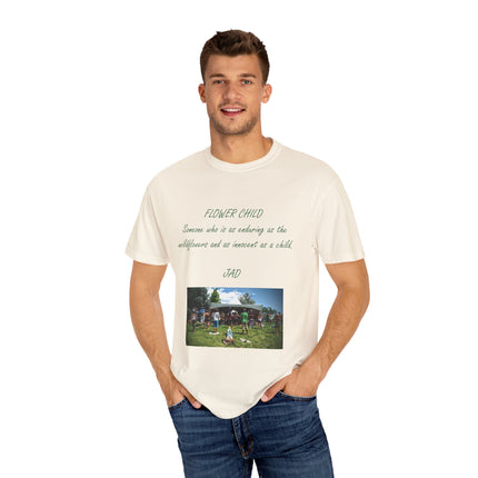 Flower Child Unisex Garment-Dyed T-Shirt – Vintage Inspiration for Free Spirits