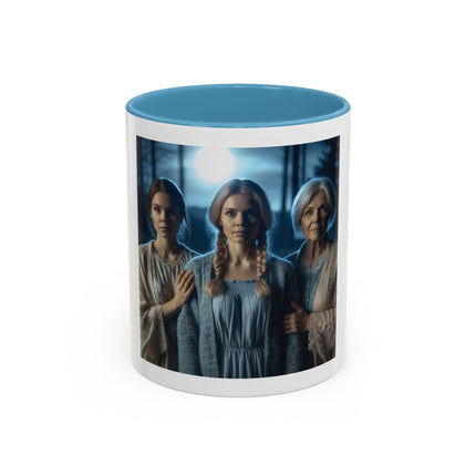 Mystic Sisters Coffee Mug — Moonlit Forest Portrait (11oz, 15oz)