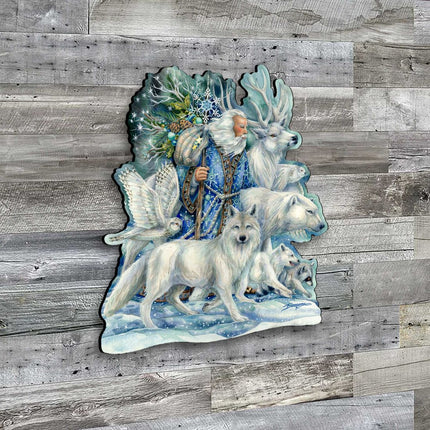 Cool Winds Father Winter Animals Wall Art by J. Bergsma - Wildlife Holiday Decor - 8591862W-JB-4