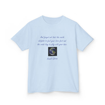 Eco Kids Tee with Khalil Gibran Quote | Earth Day Style