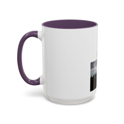 Pray for Peace Accent Coffee Mug — Inspirational Religious Prayer Mug (11/15oz)