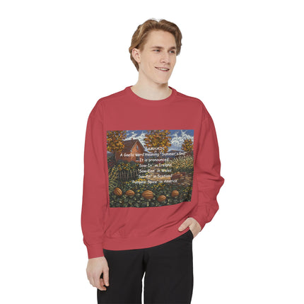 Samhain Sweatshirt – Cozy Unisex Pullover with Pumpkin Spice Wit