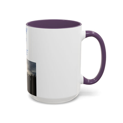 Ceramic Mug – “Pray for Peace” Message – 15oz Accent