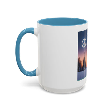 Coffee Mug — "All I Want for Christmas Is Peace" Holiday Peaceful Winter Scene