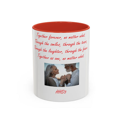 Accent Coffee Mug – “Together Forever” – Romantic Gift – 11oz