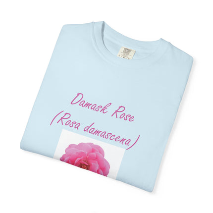 Damask Rose Unisex T-shirt - The Queen of Flowers Design