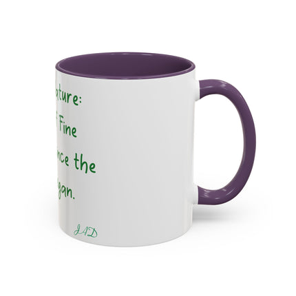 Mother Nature Accent Mug – 11oz Ceramic Cup for Nature Lovers