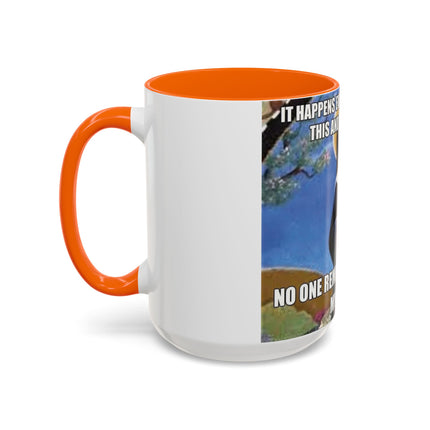 Accent Coffee Mug – Cat & Saint Humor – 15oz Gift Idea