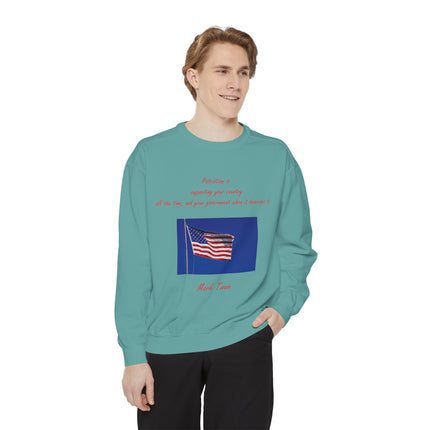 Patriotic Quote Sweatshirt for American Pride