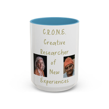 C.R.O.N.E. Accent Mug – 15oz Ceramic Tribute to Feminine Wisdom
