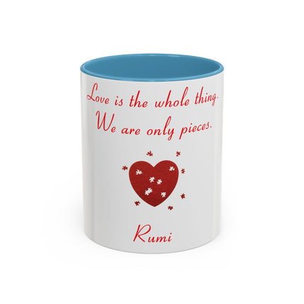 Rumi Love Quote Mug – 11oz Accent Cup for Coffee & Connection