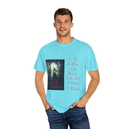 Mystic Quote T-Shirt – “As Above So Below” Graphic Tee (Unisex)