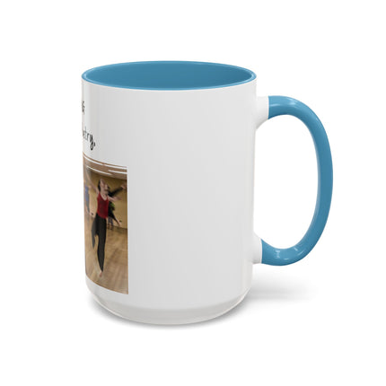 Dancing Is Silent Poetry Accent Coffee Mug — Inspirational Dance Quote Mug