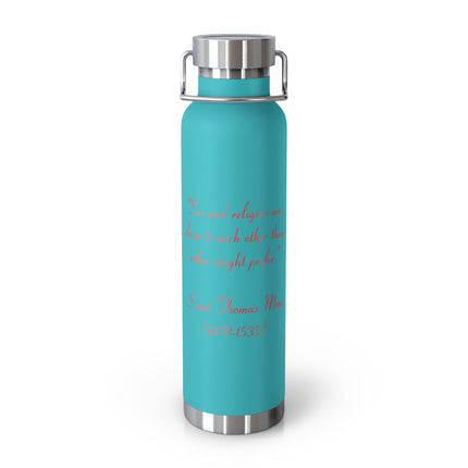 Thought‑Provoking Thomas More Quote – Insulated Stainless Bottle