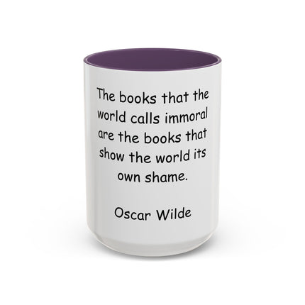 Oscar Wilde Quote Coffee Mug — Literary Quote Accent Mug (11/15oz)