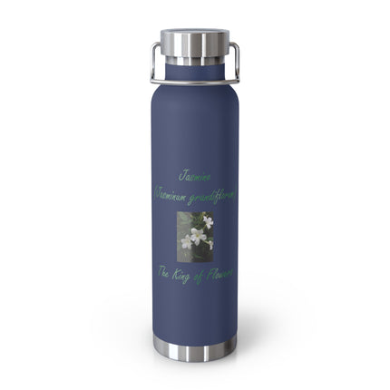Jasmine Floral Insulated Bottle - 22oz Stainless Steel Travel Flask