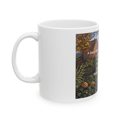 Samhain Autumn Pumpkin Spice Ceramic Mug (11oz & 15oz) — Cozy Fall Harvest Coffee Cup
