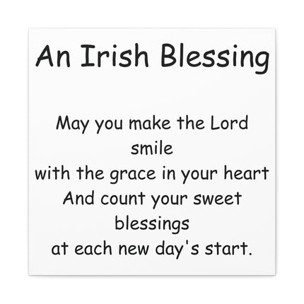 An Irish Blessing Canvas Print — Inspirational Religious Wall Art