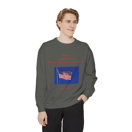 Patriotic Quote Sweatshirt for American Pride