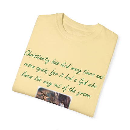 Chesterton Quote T-Shirt – Resurrection Design – Unisex Tee