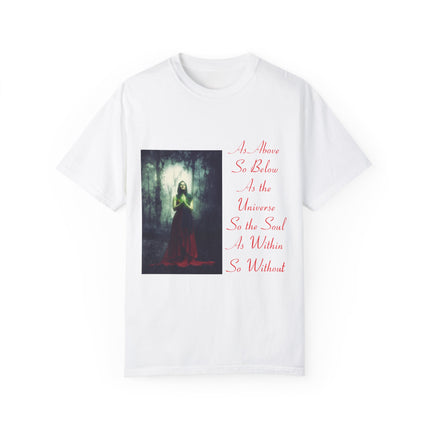 Mystic Quote T-Shirt – “As Above So Below” Graphic Tee (Unisex)