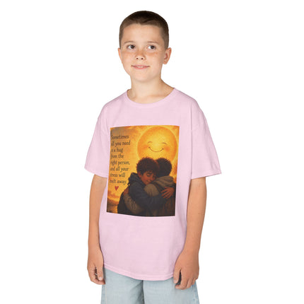 Kids Hug Tee — "Sometimes all you need is a hug" Heartwarming Children's T‑Shirt