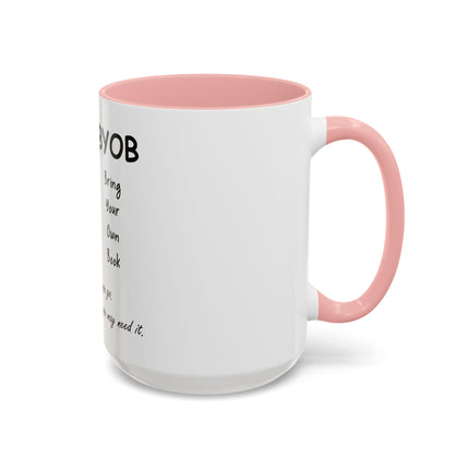 BYOB "Bring Your Own Book" Coffee Mug — Reading Lover Gift (11/15oz)