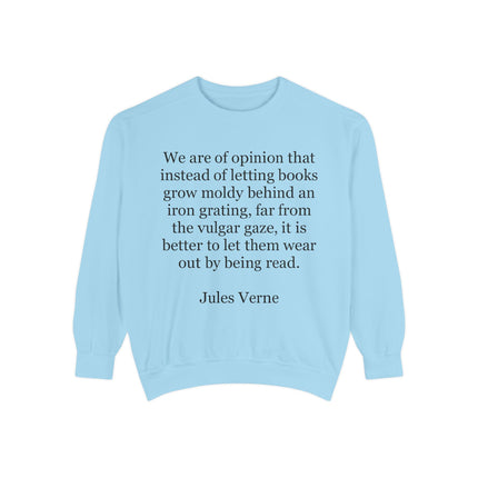 Jules Verne Quote Sweatshirt — Literary Quote Crewneck for Book Lovers