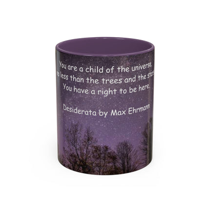 Desiderata Quote Mug – 11oz Accent Ceramic Drinkware