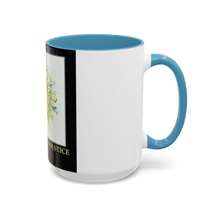 Summer Solstice Mug – 15oz Accent Ceramic Cup with Sunshine Art