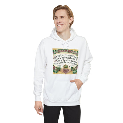 Celtic Holiday Hoodie — "Blessed be your holidays" Cozy Family Christmas Sweatshirt