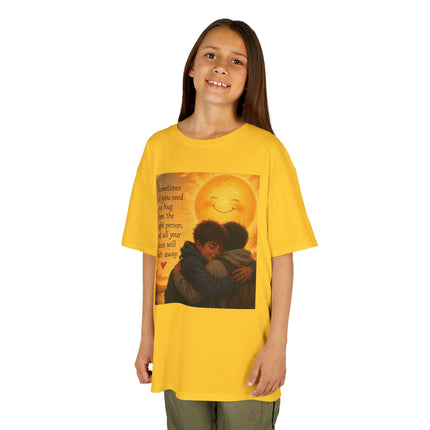 Kids Hug Tee — "Sometimes all you need is a hug" Heartwarming Children's T‑Shirt