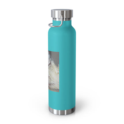 22oz Insulated Bottle — "Life Is Short" Cat & Butterfly Inspirational Quote