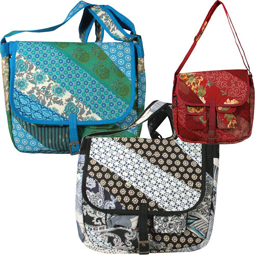 Patchwork Messenger Bag-3