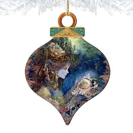 Daughter of the Deep Wooden Ornaments by Josephine Wall - Coastal Sea-Life Decor - 845617-JW-4