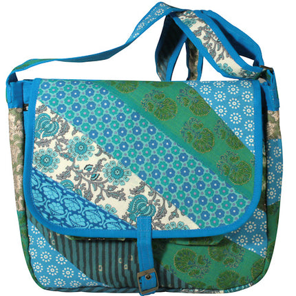 Patchwork Messenger Bag-1