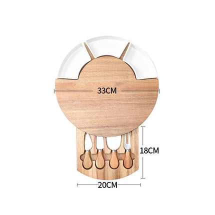 Circo Cheese Cutting Board & Ceramic Knife Set | Gift Idea-4