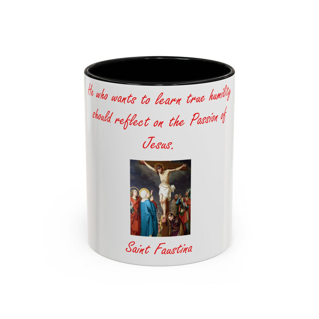 Inspirational Coffee Mug – Humility Quote – 11oz Accent