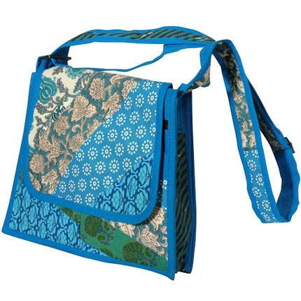 Trapezoid Patchwork Shoulder Bag-1