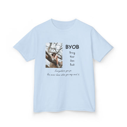 Kids BYOB Tee – “Bring Your Own Book” – Heavy Cotton T-Shirt